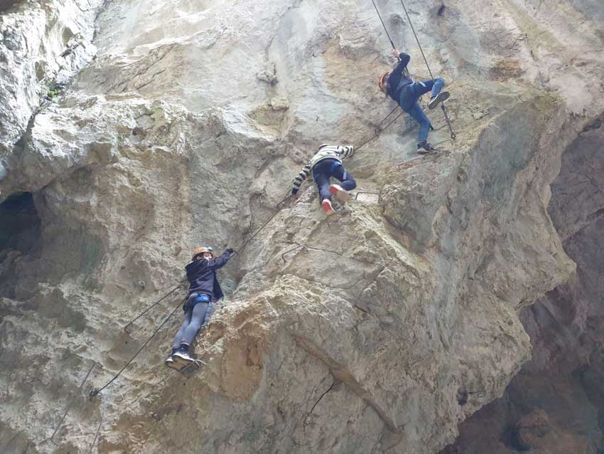 Via ferrata à Terre d'envol