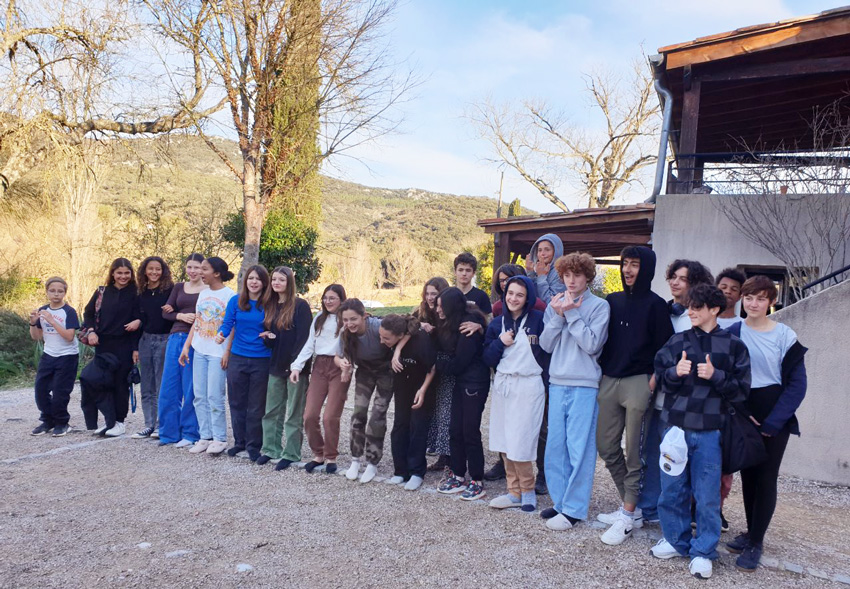 Les étudiants de l'échange Montessori Terre d'envol - Hoy