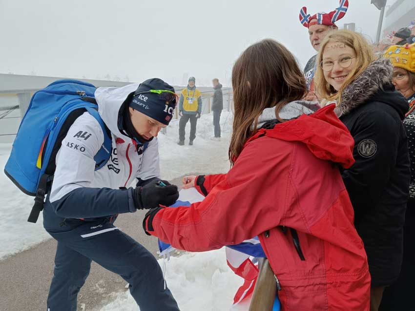 Les élèves de Terre d'envol ont assisté au biathlon en Norvège